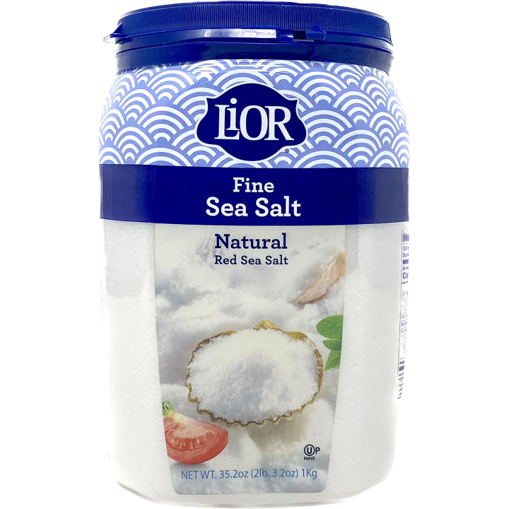 Sea Salt fine natural jar 1kg LIOR